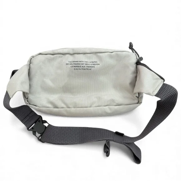 Adidas Originals Utility Waist Bag Gray Multi Pocket Crossbody Fanny Pac - Picture 7 of 10